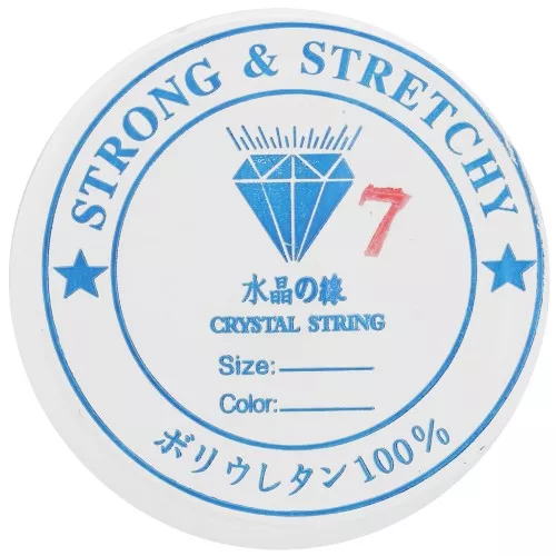 0.70mm Elastic thread - Transparent x8m