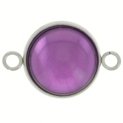Spacer for 14 mm Flat-Back Cabochon - 304L Stainless Steel x1