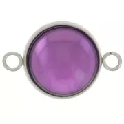 Spacer for 14 mm Flat-Back Cabochon - 304L Stainless Steel x1