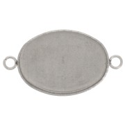 18x13mm 304 stainless steel Setting spacer for flat back cabochon x1