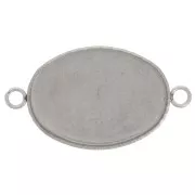 18x13mm 304 stainless steel Setting spacer for flat back cabochon x1