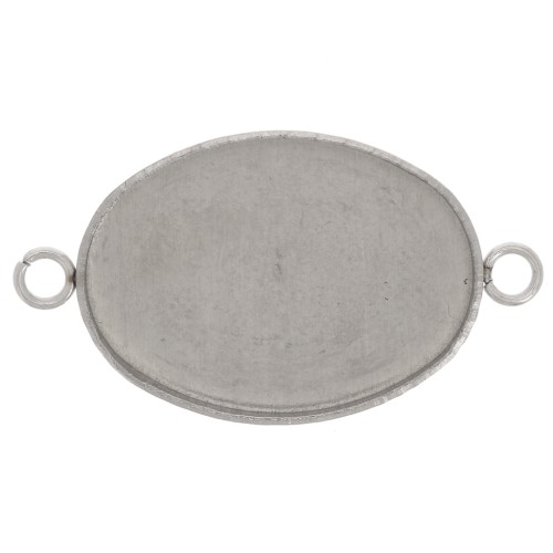 18x13mm 304 stainless steel Setting spacer for flat back cabochon x1