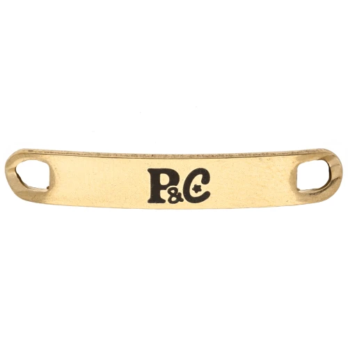 30x5mm Stainless steel 304 Customised spacers with single logo - Gold Tone x100