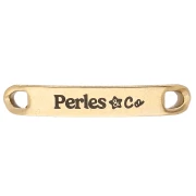 30x5mm Stainless steel 304 Customised spacers with complex logo - Gold Tone x100