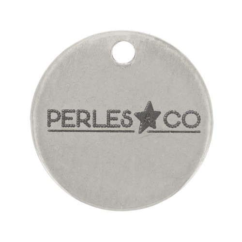 8mm 304 Stainless Steel Customised charms with complex logo x100