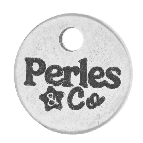 8mm 304 Stainless Steel Customised charms with complex logo x100