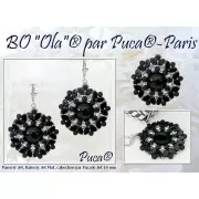 7x4mm Glass beads Paros® by Puca® - Full Azzuro x10g