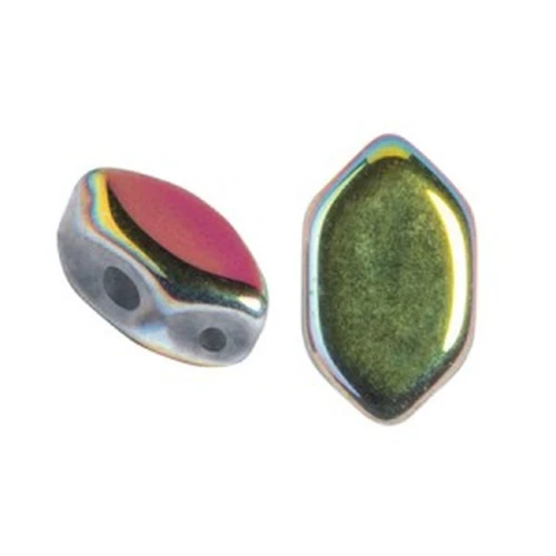 7x4mm Glass beads Paros® by Puca® - Full Vitrail x10g