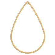 316L mm Stainless Steel 304 Mounting and weaving drop ring - Gold Tone x1