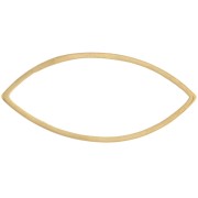 27x12mm Stainless Steel 304 Navette-shaped Mounting and Weaving ring - Gold Tonex1|raw }}