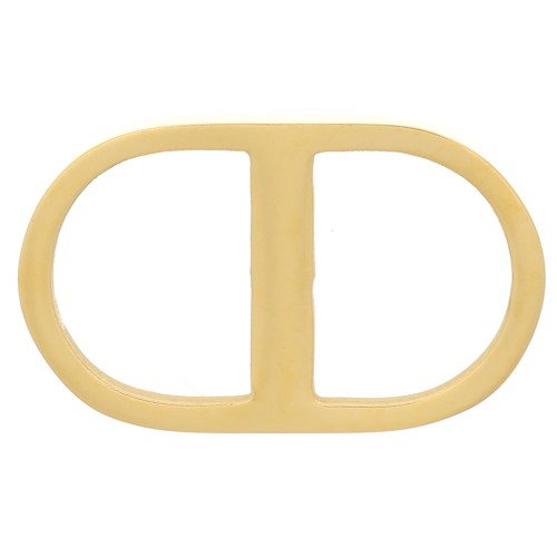 16x9mm 304 Gold Stainless Steel Rounded Spacer x1