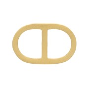 11x7mm 304 Gold Stainless Steel Rounded Spacer x1