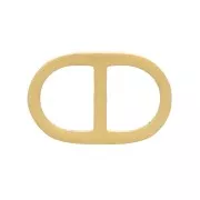 11x7mm 304 Gold Stainless Steel Rounded Spacer x1