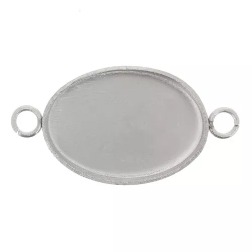 14x10mm 304 stainless steel Setting spacer for flat back cabochon x1