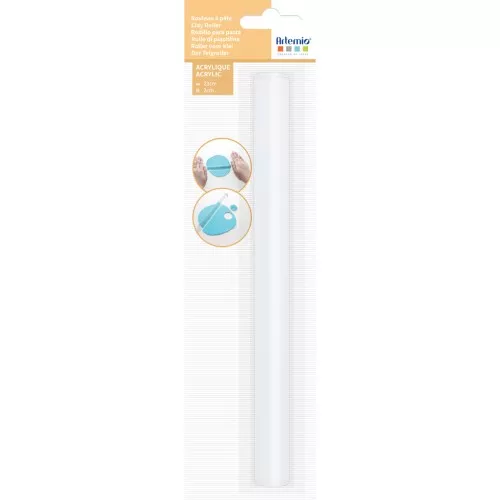 23x2cm Acrylic Roller for polymer clay - Transparent x1