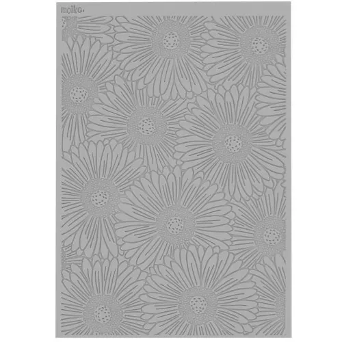 97x68mm Moiko texture sheet for polymer clay - Aster Flowers 18.26 x1