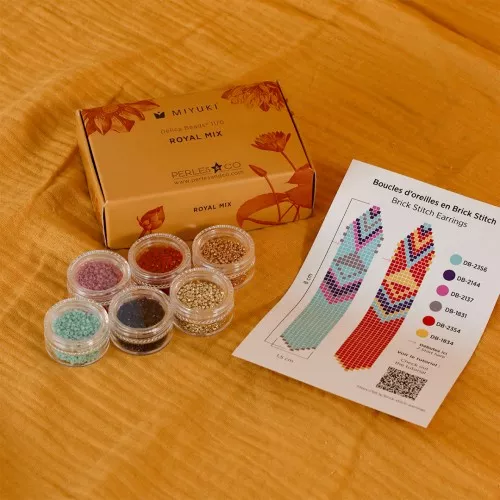 Miyuki Beads Kit By Perles & Co - Miyuki Delica 11/0 Royal Mix x1