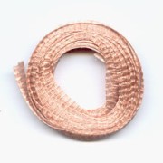 Organza Metallic 6mm Flesh pink x 2m