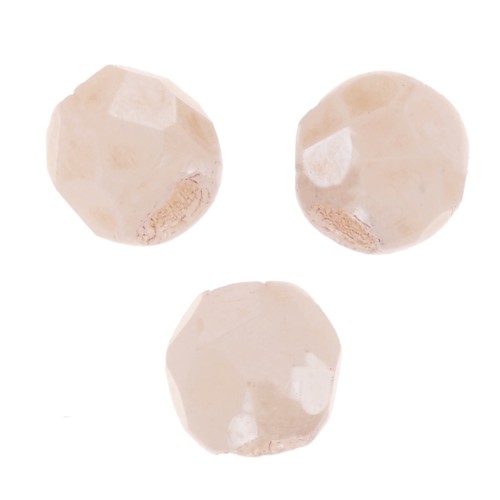 2.mm Faceted beads - Alabaster Champagne Luster x50