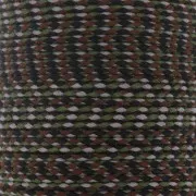 2mm Braided cotton cord - Brown - Khaki - Black - Grey x1m