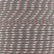 2mm Braided cotton cord - Grey - Antique pink - Light pink x1m