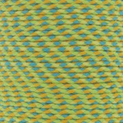 2mm Braided cotton cord - Light green - Blue - Ochre - Light yellow x1m|raw }}