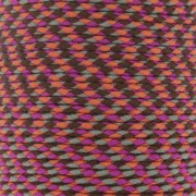 2mm Braided cotton cord - Fuchsia - Orange - Grey - Brown x1m