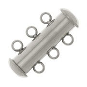 20mm Stainless steel 304 Magnetic and sliding clasp 3 rows x1|raw }}