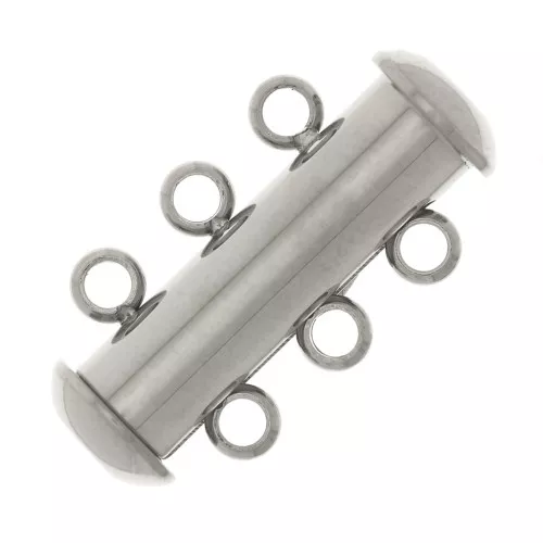 20mm Stainless steel 304 Magnetic and sliding clasp 3 rows x1
