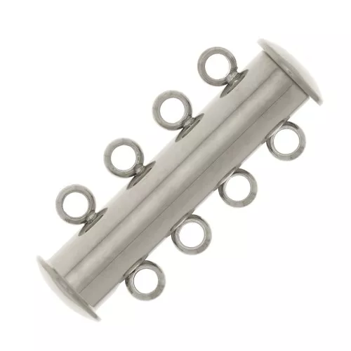 24.5mm Stainless steel 304 Magnetic and sliding clasp 4 rows x1