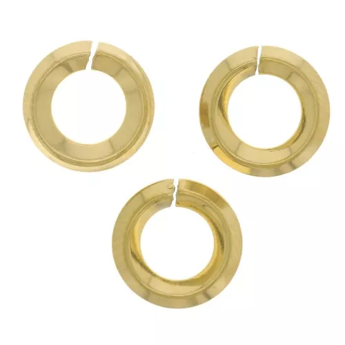 8x1.8mm Stainless steel 304 Round open jump rings - Gold Tone x10