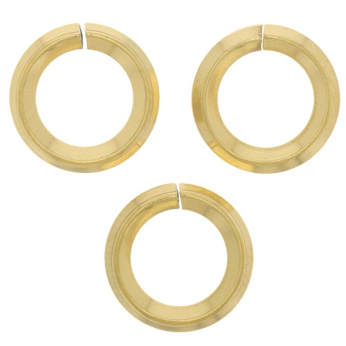 10x1.8mm Stainless steel 304 Round open jump rings - Gold Tone x10