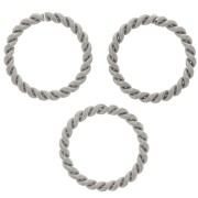 12x1.45mm Stainless steel 304 Open round twisted jump rings x10|raw }}