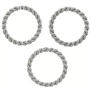12x1.45mm Stainless steel 304 Open round twisted jump rings x10