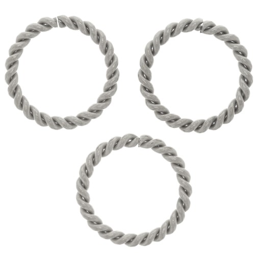 12x1.45mm Stainless steel 304 Open round twisted jump rings x10