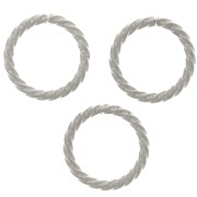 12x1.40mm Stainless steel 304 Open round twisted jump rings x10|raw }}