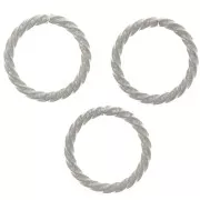 12x1.40mm Stainless steel 304 Open round twisted jump rings x10