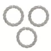 8x1.20mm Stainless steel 304 Open round twisted jump rings x10