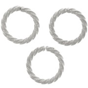 10x1.40mm Stainless steel 304 Open round twisted jump rings x10