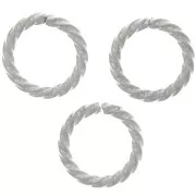 10x1.40mm Stainless steel 304 Open round twisted jump rings x10