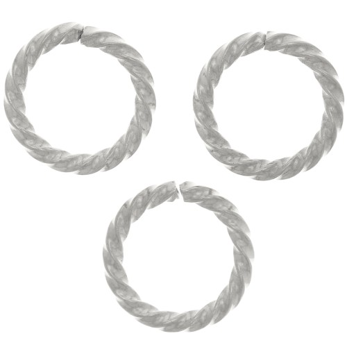 10x1.40mm Stainless steel 304 Open round twisted jump rings x10