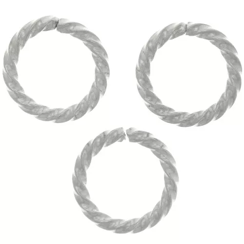 10x1.40mm Stainless steel 304 Open round twisted jump rings x10