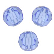 3mm Preciosa Crystal Faceted Beads - Sapphire x20