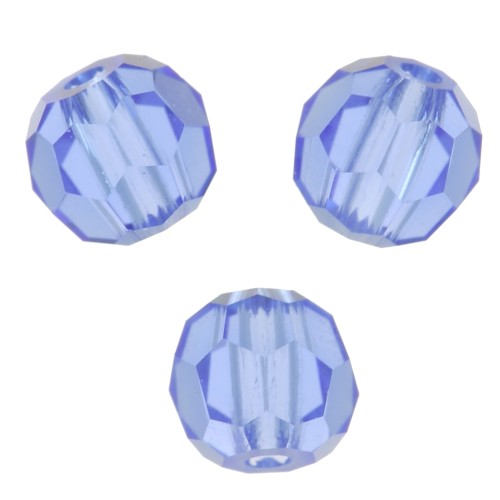 3mm Preciosa Crystal Faceted Beads - Sapphire x20