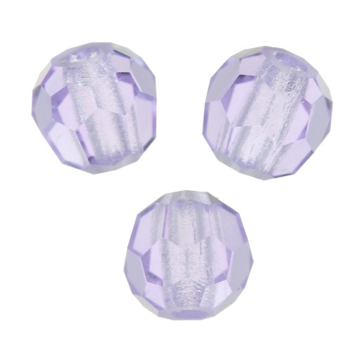 3mm Preciosa Crystal Faceted Beads - Violet x20