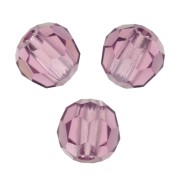 3mm Preciosa Crystal Round Faceted beads - Amethyst x20|raw }}