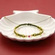 3mm Preciosa Crystal Faceted Beads - Olivine x20