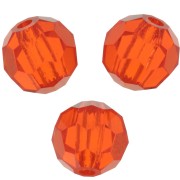 5mm Preciosa Crystal Faceted Round beads - Hyacinth x15