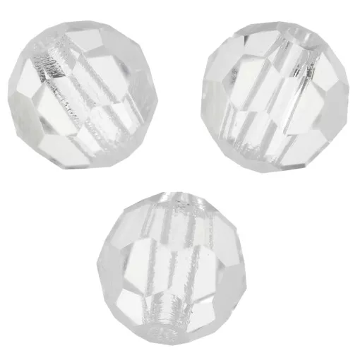 5mm Preciosa Crystal Round Faceted beads - Crystal x15