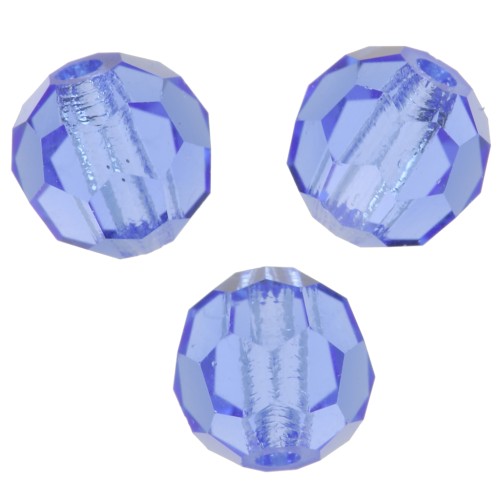 5mm Preciosa Crystal Faceted Beads - Sapphire x15